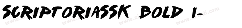 ScriptoriaSSK Bold I字体转换